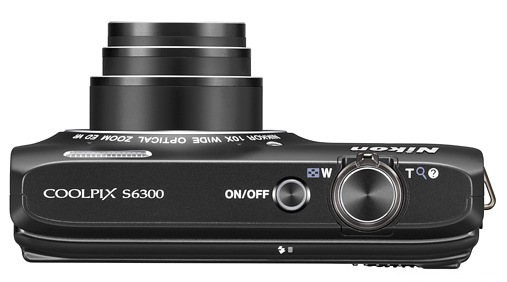 Nikon CoolPix S6300 Compact 10x Zoom Camera top