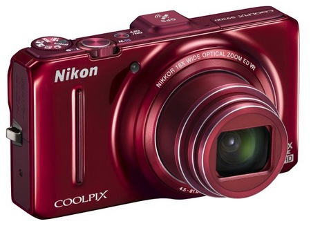 Nikon CoolPix S9300 Compact Long Zoom Camera with GPS red