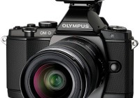 Olympus OM-D E-M5 Micro Four Thirds Camera with flash