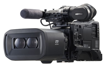 Panasonic AG-3DP1 Twin-lens 3D P2 HD Shoulder-mount Camcorder 1