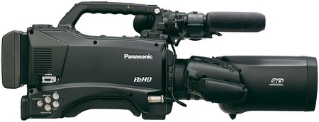 Panasonic AG-3DP1 Twin-lens 3D P2 HD Shoulder-mount Camcorder side