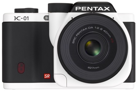 Pentax K-01 Interchangeable Lens Camera Designed by Marc Newson white