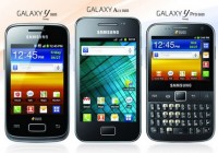 Samsung Galaxy Ace DUOS, Galaxy Y DUOS, Galaxy Y Pro DUOS Dual-SIM Android Phones