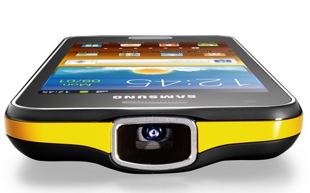 Samsung Galaxy Beam Dual-core Projector Smartphone projector lens