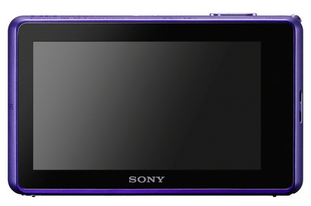 Sony Cyber-shot DSC-TX200V Slim, Stylish Waterproof Camera violet back