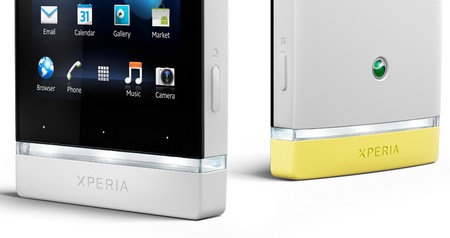 Sony Xperia U Android Smartphone white yellow