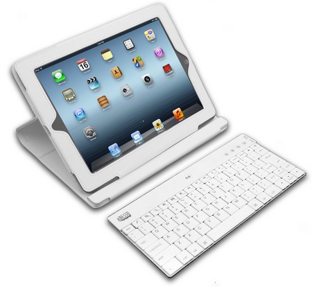 Adesso Compagno 3 WKB-1000DW Bluetooth Keyboard Case for new iPad 1