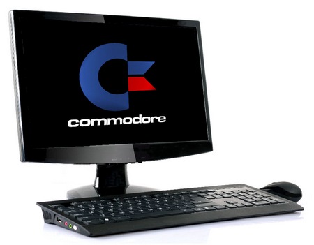 Commodore VIC-SLIM Ultra-slim Keyboard PC with monitor
