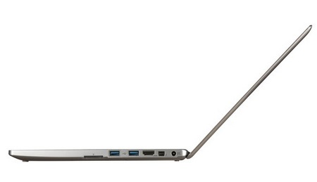 Gigabyte U2442N and U2442V Ultrabooks side