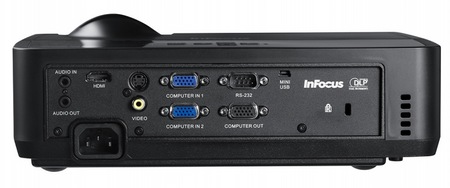 InFocus IN122 and IN124 DLP Projectors ports