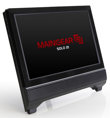 Maingear Solo 21 All-in-one PC angle