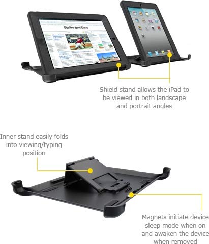 OtterBox Defender Series iProtection Case for new iPad Shield Stand