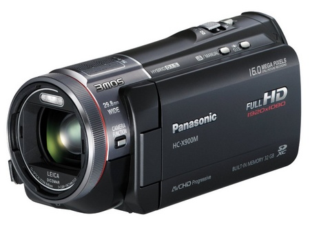 Panasonic HC-X900M Full HD Camcorder with 3MOS System Pro and Leica Lens angle