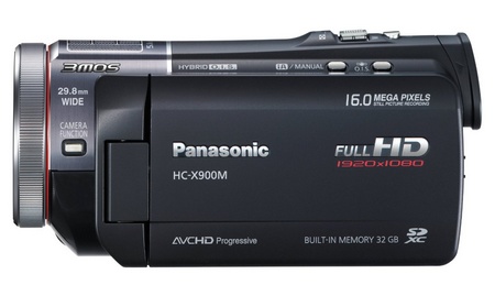 Panasonic HC-X900M Full HD Camcorder with 3MOS System Pro and Leica Lens side