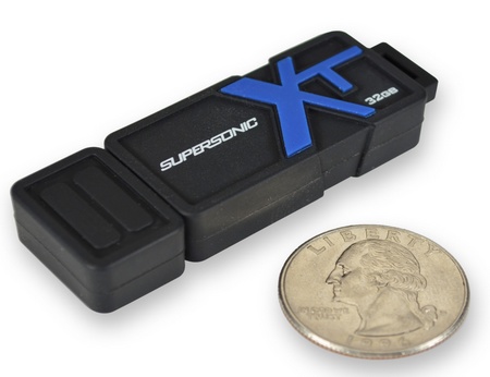 Patriot Memory Supersonic Boost XT Rugged USB 3.0 Flash Drive size