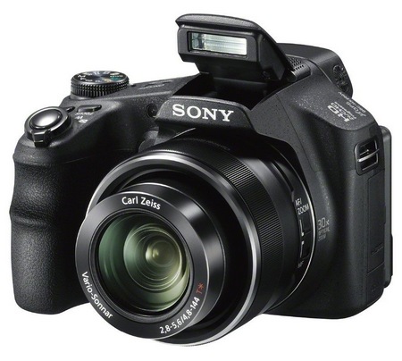 Sony Cyber-shot DSC-HX200V 30X Long Zoom Camera with GPS flash on