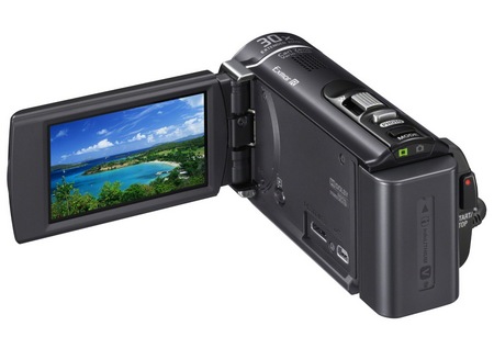 Sony Handycam HDR-CX190, HDR-CX200 and HDR-CX210 Entry-level Camcorders display