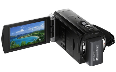 Sony Handycam HDR-TD20V Double Full HD 3D Camcorder display