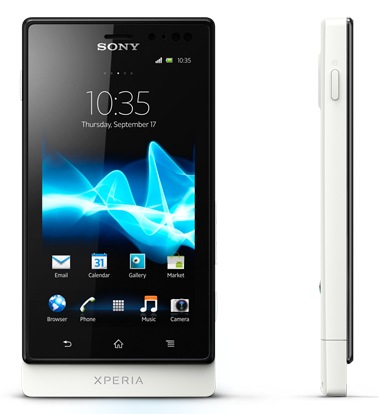 Sony Xperia sola Smartphone with Floating Touch white 1