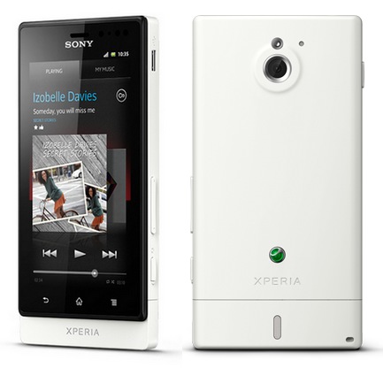 Sony Xperia sola Smartphone with Floating Touch white