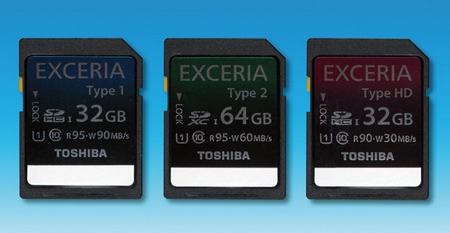 Toshiba EXCERIA Series Ultra High Speed SDHC SDXC cards