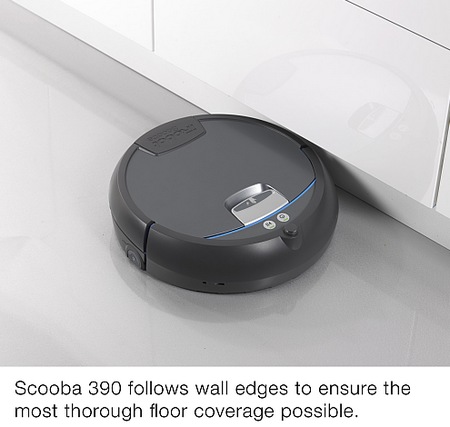 iRobot Scooba 390 Floor Washing Robot wall edge