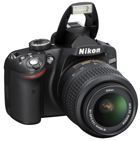 Nikon D3200 Entry-level DSLR Camera flash open