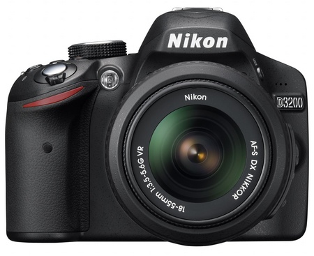 Nikon D3200 Entry-level DSLR Camera front black