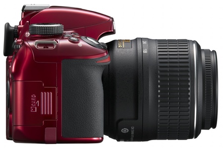 Nikon D3200 Entry-level DSLR Camera side red