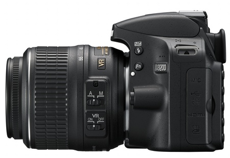 Nikon D3200 Entry-level DSLR Camera side