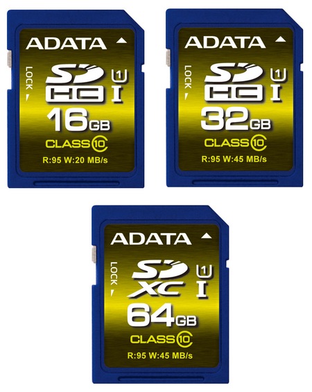 ADATA Premier Pro SDHC SDXC UHS-I U1 Memory Cards