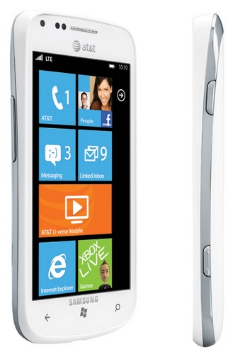 AT&T Samsung Focus 2 Windows Phone supports 4G LTE side