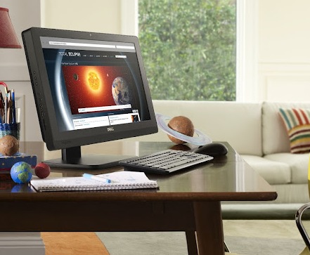 Dell Inspiron One 20 All-in-one PC in use