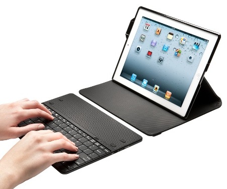 Kensington KeyFolio Secure Keyboard Case and Lock for iPad 2 typing