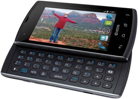 Kyocera Rise QWERTY Smartphone keyboard