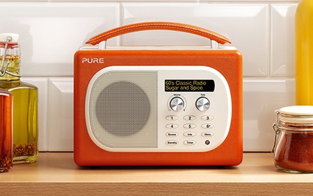 Pure Evoke Mio Digital FM Radio paprika