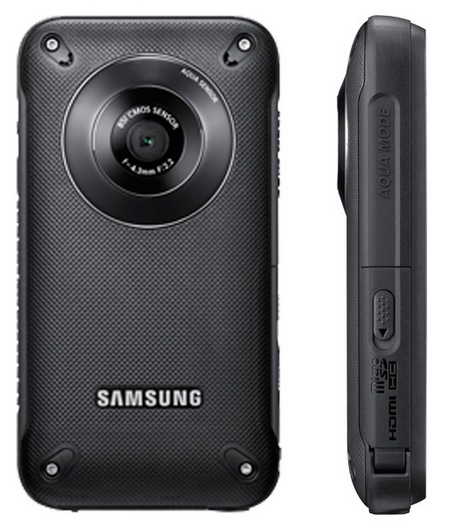 Samsung Pocket Cam HMX-W300 Rugged Pocket Full HD Camcorder black