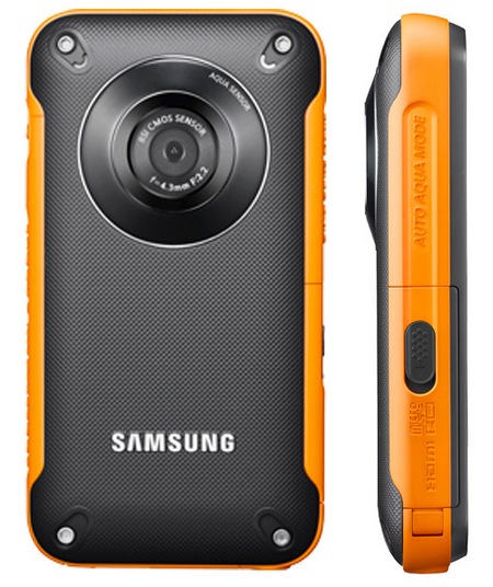 Samsung Pocket Cam HMX-W300 Rugged Pocket Full HD Camcorder orange