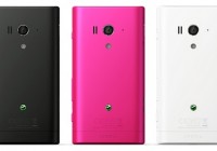 Sony Xperia acro S Waterproof Smartphone back colors