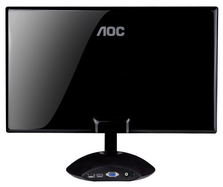 AOC AIRE iPLAY e2343Fi LCD Display with iPhone Dock back