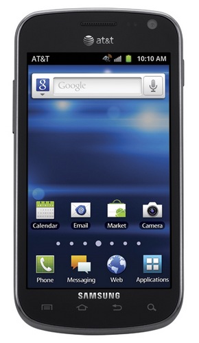 AT&T Samsung Galaxy Exhilarate LTE Smartphone front