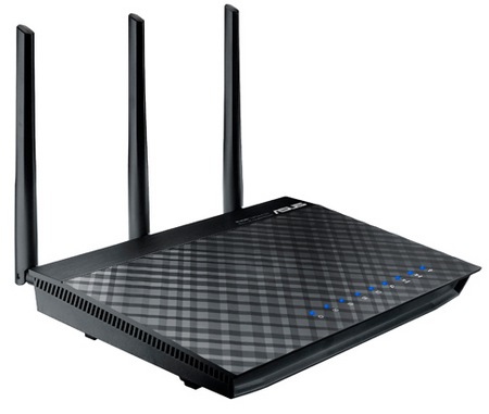 Asus RT-AC66U 802.11ac Dual-Band Router left