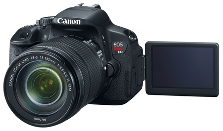 Canon EOS Rebel T4i 650D Digital SLR Camera swivel display