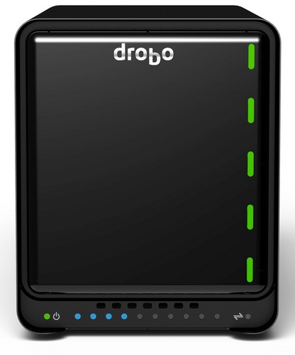 Drobo 5D Storage Device with USB 3.0 and Thunderbolt front