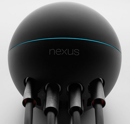 Google Nexus Q Social Streaming Media Player speaker connected