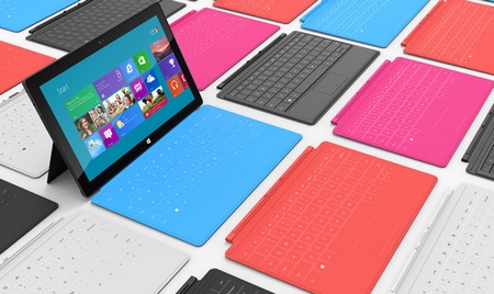 Microsoft Surface for Windows RT and Windows 8 Pro with touch cover type cover