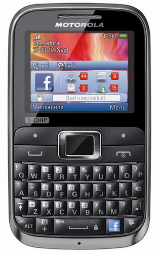 Motorola MOTOKEY 3-CHIP Triple-SIM Mobile Phone 1