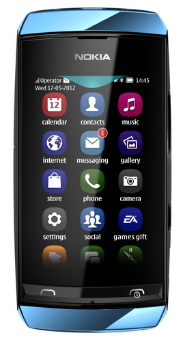 Nokia Asha 306 resistive touchscreen phone