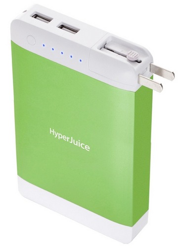 Sanho HyperJuice Plug P15 High-capacity Portable Battery green