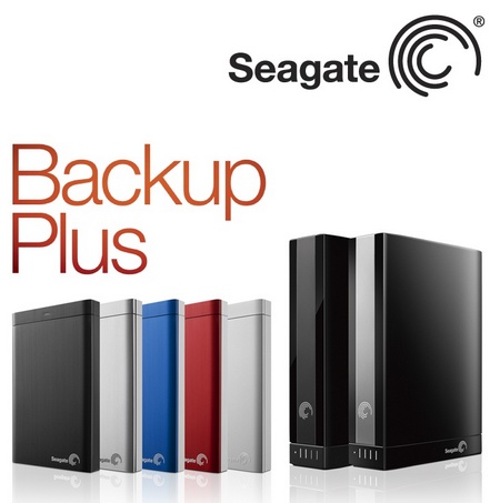 Seagate Backup Plus Hard Drives offer One-click Backup